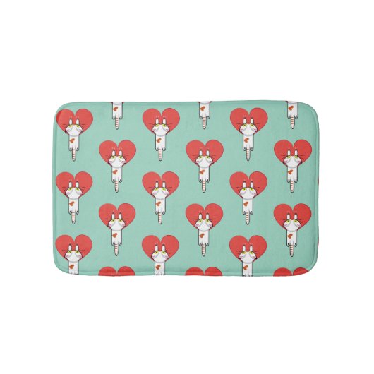 Gato aferrado al amor. badematte (Vorderseite)