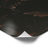 Gato Ardiente Vigilante: Caverna Surrealista Bicol Poster (Ecke)