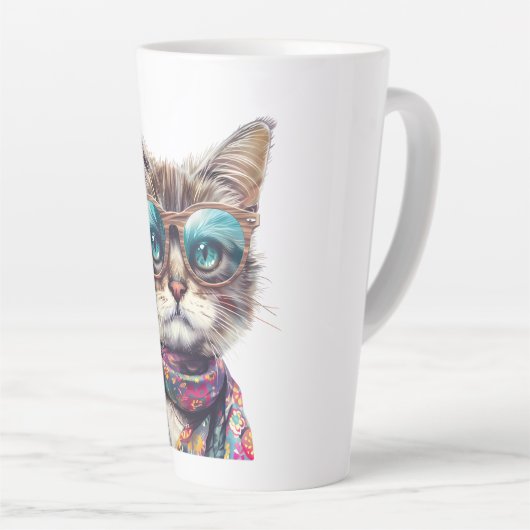  Gato Cool con Lentes  Milchtasse (Rechte Ecke)