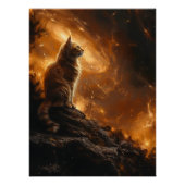 Gato Cósmico: Majestad Felina Bajo las Estrellas Poster (Vorderseite)