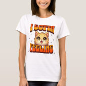 Gato emocionado T-Shirt (Vorderseite)