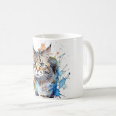 Gato en movimiento: belleza y gracia kaffeetasse (VorderseiteRechts)
