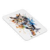 Gato en movimiento: belleza y gracia magnet (Rechte Seite)
