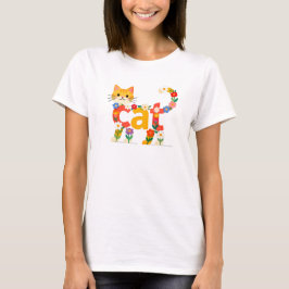 Gato fofo pet animal  T-Shirt