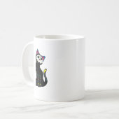 "Gato Muerto" Dia De Los Muertos Cat Kaffeetasse (Vorderseite Links)