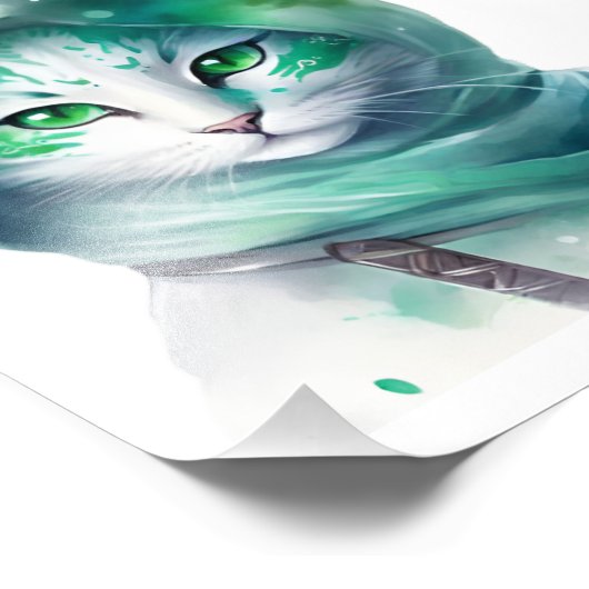 Gato ninja  fotodruck (Ecke)