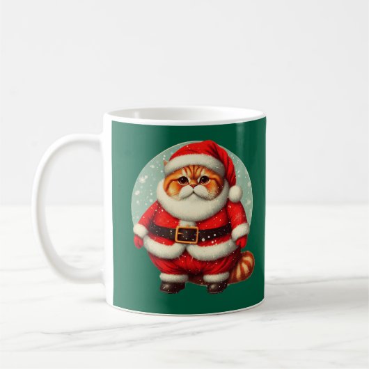 Gato Papa Noel Kaffeetasse (Links)