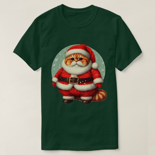 Gato Papa Noel T-Shirt (Design vorne)