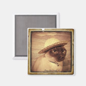Gato/Tonkinese Magnet (Vorderseite/Rückseite)