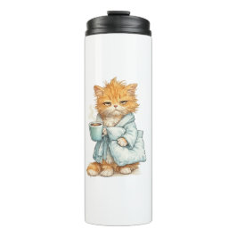 gato triunfador thermosbecher
