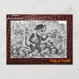 "Gato" von Jose Guadelupe Posado Postkarte