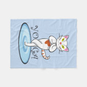 Gato Yoga Fleecedecke (Vorderseite (Horizontal))