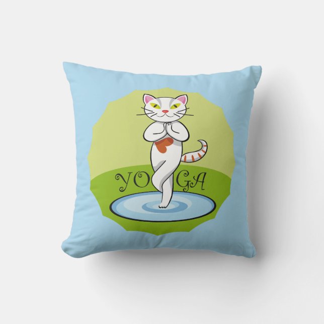 Gato Yoga Kissen (Vorderseite)