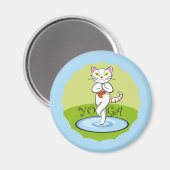 Gato Yoga Magnet (Vorderseite/Rückseite)