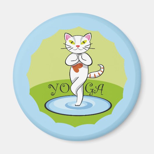 Gato Yoga Magnet (Vorne)