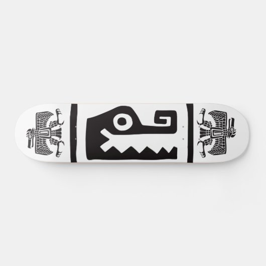 Gator & Adler, mexikanische Hieroglyph(Maya) Skateboard (Horizontal)