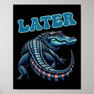 Gator Alligator Graphic Poster