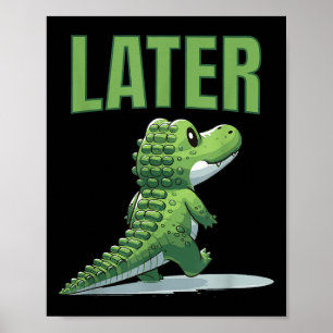 Gator Alligator Graphic Poster