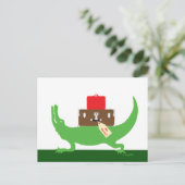 Gator auf der Go Moving Postkarte (Stehend Vorderseite)