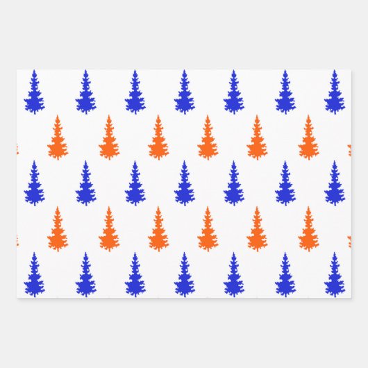 Gator Blue und Orange 3-Pack Packpapier  Geschenkpapier Set (Vorderseite)