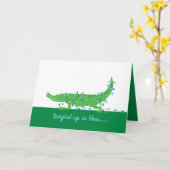 Gator Blues Karte (Gelbe Blume)