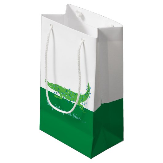 Gator Blues Kleine Glossbeutel Geschenktüte (Vorderseite Schrägansicht)