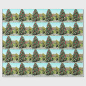 Gator Christmas Tree Wrapping Paper Roll Geschenkpapier (Flach)