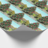 Gator Christmas Tree Wrapping Paper Roll Geschenkpapier (Ecke)