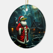 Gator Claus Keramik Ornament (Links)