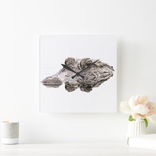 Gator Clock Quadratische Wanduhr (Zuhause)