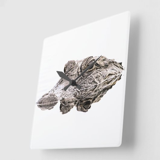 Gator Clock Quadratische Wanduhr (Winkel)