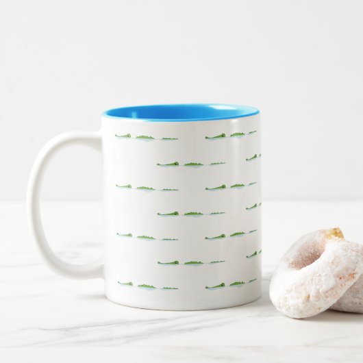 Gator Farm Zweifarbige Tasse (Mit Donut)