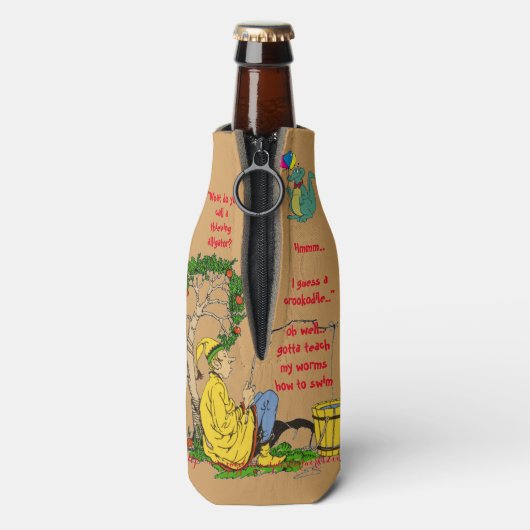 Gator Fishing! Flaschenkühler (Flasche Rückseite)