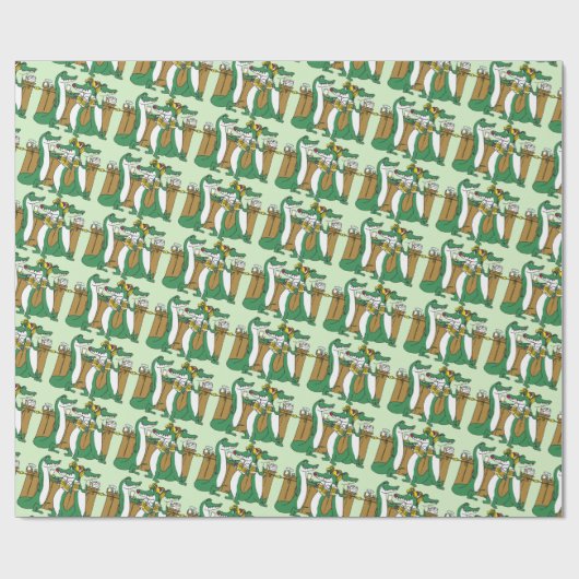 Gator Gather Geschenkpapier (Flach)