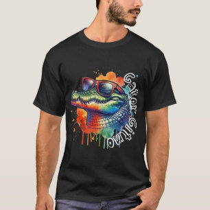 Gator Gitmo Alligator Sonnenbrille Aquarell Apreal T-Shirt