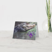 'Gator Grins: Denken - Note Card Karte (Rückseite)