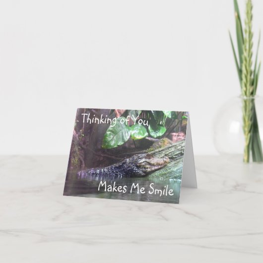 'Gator Grins: Denken - Note Card Karte (Vorderseite)