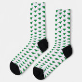 Gator Grub Green Alligator-Muster Socken (Linkes Detail)