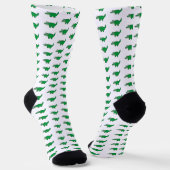 Gator Grub Green Alligator-Muster Socken (Gewinkelt)