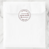 Gator-Hater-est-garnet Runder Aufkleber (Tasche)
