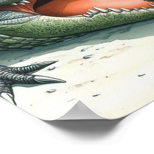 Gator Hazards - Golf Art Print Poster (Ecke)