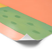 Gator in farbgeblocktem hawaiianischem Shirt mit L Poster (Ecke)