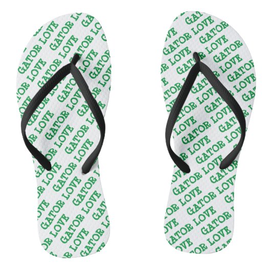 Gator Liebe Green Tiled Beach Badesandalen (Fußbett)
