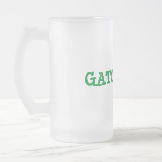Gator Liebe Mattiert Glass Beer Tasse (Links)