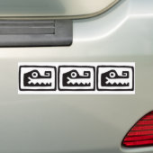 Gator, mexikanische Hieroglyph(Maya) Autoaufkleber (Auf Auto)