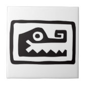 Gator, mexikanische Hieroglyph(Maya) Fliese (Vorderseite)