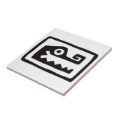 Gator, mexikanische Hieroglyph(Maya) Fliese (Seite)