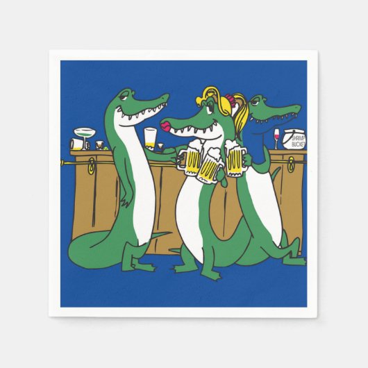 Gator Paper Napkin Serviette (Vorderseite)