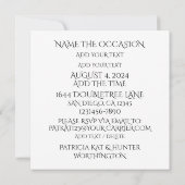 Gator-Party-Zeit Einladung (Rückseite)