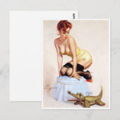 Gator Pin Up Postkarte (Vorne/Hinten)